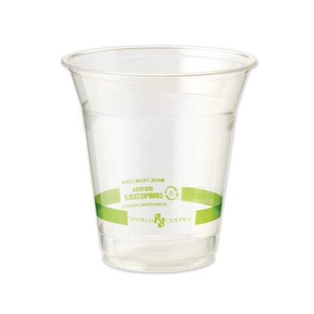 WORLD CENTRIC Clear Cold Cups, 12 oz, Clear, PK1000 CPCS12